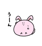 ポップなうさぎちゃん大喜利ver（個別スタンプ：3）