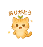 茶トラのぴこまる 日常の挨拶（個別スタンプ：2）