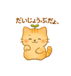 茶トラのぴこまる 日常の挨拶（個別スタンプ：9）