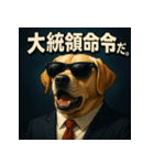 ワンちゃん大統領（個別スタンプ：13）