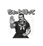 筋肉スクールガールの劇画スタンプ Part.2（個別スタンプ：22）