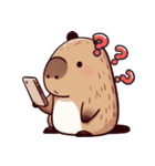 カピバラの生活 (えいご) Ver3（個別スタンプ：18）