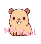 カピバラの生活 (えいご) Ver3（個別スタンプ：22）