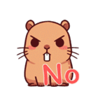 カピバラの生活 (えいご) Ver3（個別スタンプ：24）