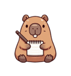 カピバラの生活 (えいご) Ver3（個別スタンプ：32）