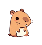 カピバラの生活 (えいご) Ver3（個別スタンプ：33）