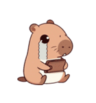 カピバラの生活 (えいご) Ver3（個別スタンプ：35）