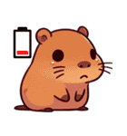 カピバラの生活 (えいご) Ver3（個別スタンプ：37）