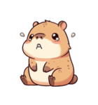 カピバラの生活 (えいご) Ver3（個別スタンプ：38）