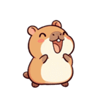 カピバラの生活 (えいご) Ver3（個別スタンプ：39）