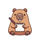 カピバラの生活 (漢字) Ver3（個別スタンプ：32）