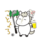 午年♪馬のゴルフ年末年始・喪中スタンプ（個別スタンプ：6）
