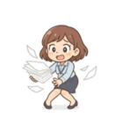 ドジなOLの毎日（個別スタンプ：1）
