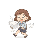 ドジなOLの毎日（個別スタンプ：4）