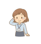 ドジなOLの毎日（個別スタンプ：7）