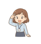 ドジなOLの毎日（個別スタンプ：8）