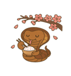 キングコブラと桜のスタンプ@SFW（個別スタンプ：11）