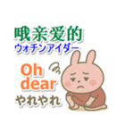中国語（簡体）＋英語＋日本語 桃色うさぎ（個別スタンプ：31）