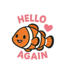 海のなかまたち 〜毎日ひとこと〜(英語Ver)（個別スタンプ：7）