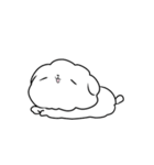 なんだかゆるいふわふわなイヌ（個別スタンプ：3）