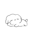 なんだかゆるいふわふわなイヌ（個別スタンプ：6）