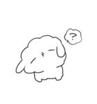 なんだかゆるいふわふわなイヌ（個別スタンプ：8）