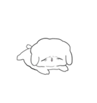 なんだかゆるいふわふわなイヌ（個別スタンプ：10）