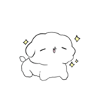 なんだかゆるいふわふわなイヌ（個別スタンプ：11）