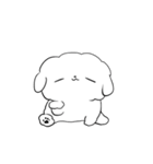 なんだかゆるいふわふわなイヌ（個別スタンプ：17）