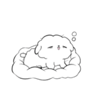 なんだかゆるいふわふわなイヌ（個別スタンプ：19）
