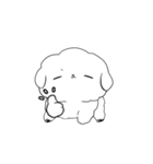 なんだかゆるいふわふわなイヌ（個別スタンプ：28）