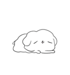 なんだかゆるいふわふわなイヌ（個別スタンプ：35）