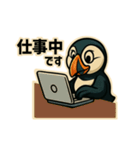 アメコミ風パフィン【ニシツノメドリ】（個別スタンプ：8）