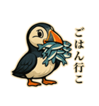 アメコミ風パフィン【ニシツノメドリ】（個別スタンプ：21）