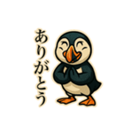 アメコミ風パフィン【ニシツノメドリ】（個別スタンプ：23）