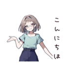 笑える接客女子の日常（個別スタンプ：3）