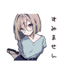 笑える接客女子の日常（個別スタンプ：10）