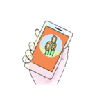 イラスト人のみよじ組合パズル（個別スタンプ：19）