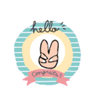 イラスト人のみよじ組合パズル（個別スタンプ：22）