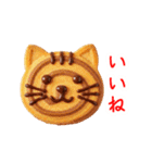 アイスボックスクッキーの猫、サクっと一言（個別スタンプ：4）