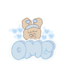 PENOちゃん推し活始めました♡水色（個別スタンプ：37）