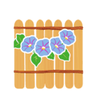 あさがおのお花スタンプ（個別スタンプ：6）