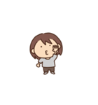 動く！マイペースな女の子スタンプ（個別スタンプ：1）