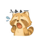 ふわふわアライグマ（個別スタンプ：9）