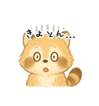 ふわふわアライグマ（個別スタンプ：15）