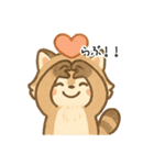 ふわふわアライグマ（個別スタンプ：35）
