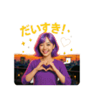 リアルな女の子の友達彼氏メッセージ背景付（個別スタンプ：20）