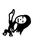 黒ずくめの女（個別スタンプ：1）