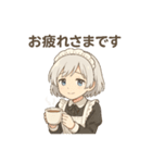キュートなメイドのしおんちゃん（個別スタンプ：3）
