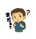 学校や習い事に通う男の子。（個別スタンプ：11）